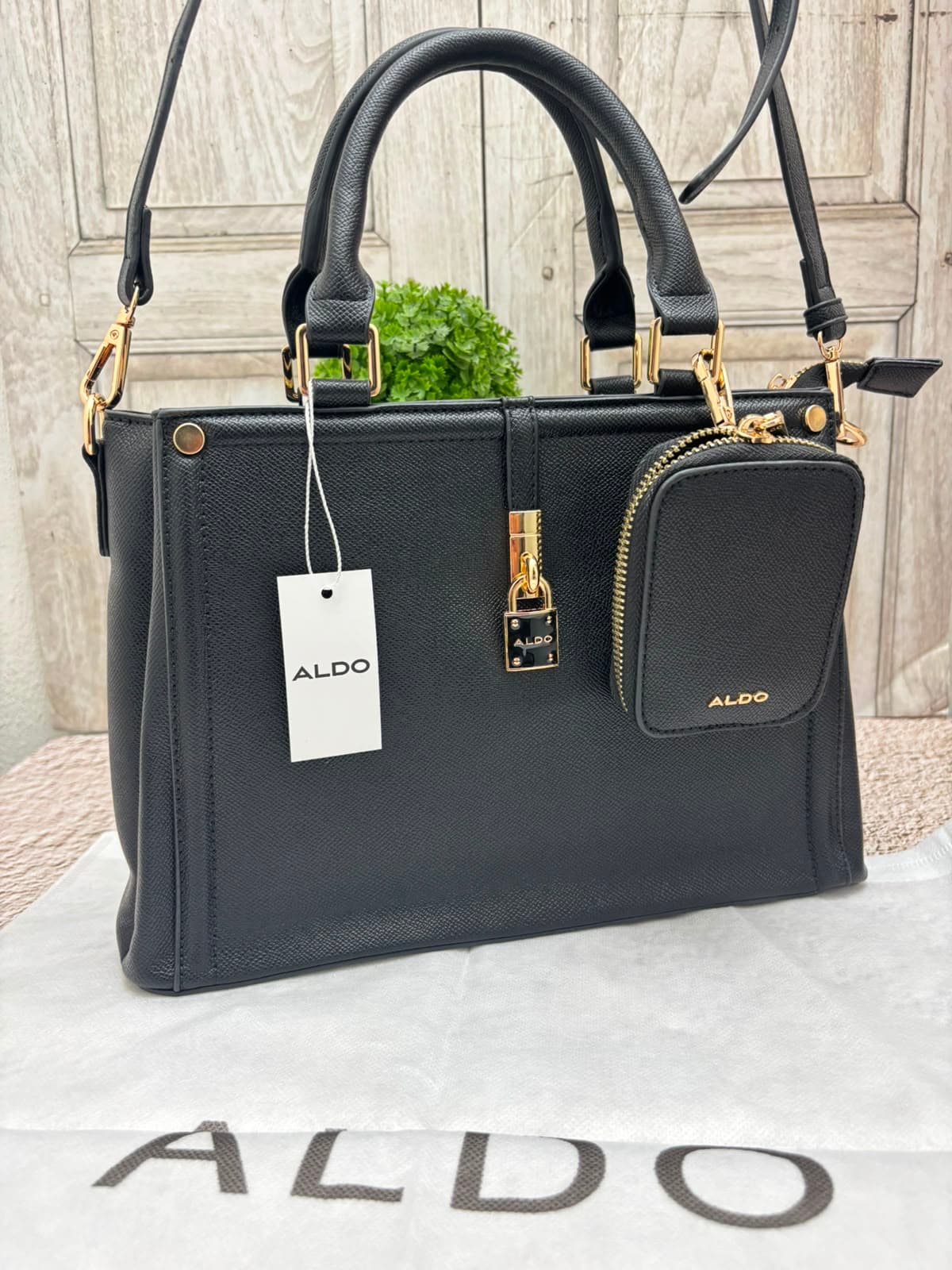 Bolso Aldo Satchel Negro